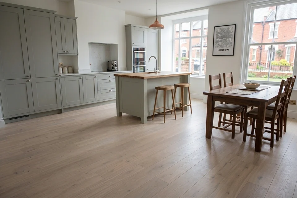 Oiled White oak Engineered Oak, 14mm x 190mm product image 1 | Wood Floors Online