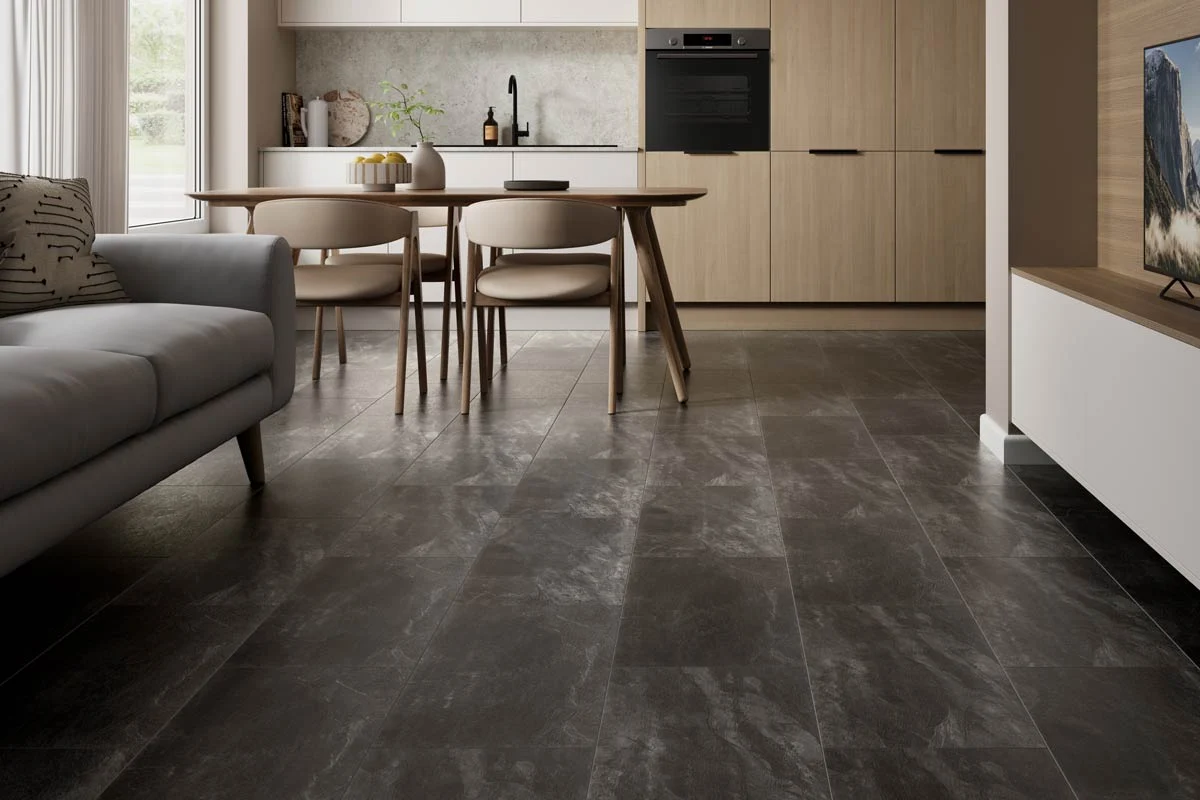 Black/Dark Laminate, 8mm x 330mm product image 1 | Wood Floors Online