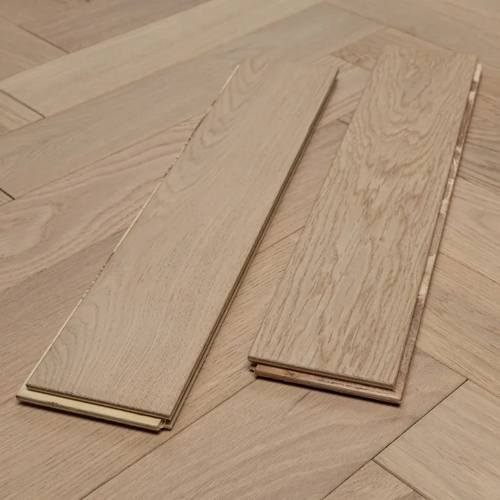 Invisible Lacquer Engineered Herringbone, 14mm x 90mm product image 1 | Wood Floors Online