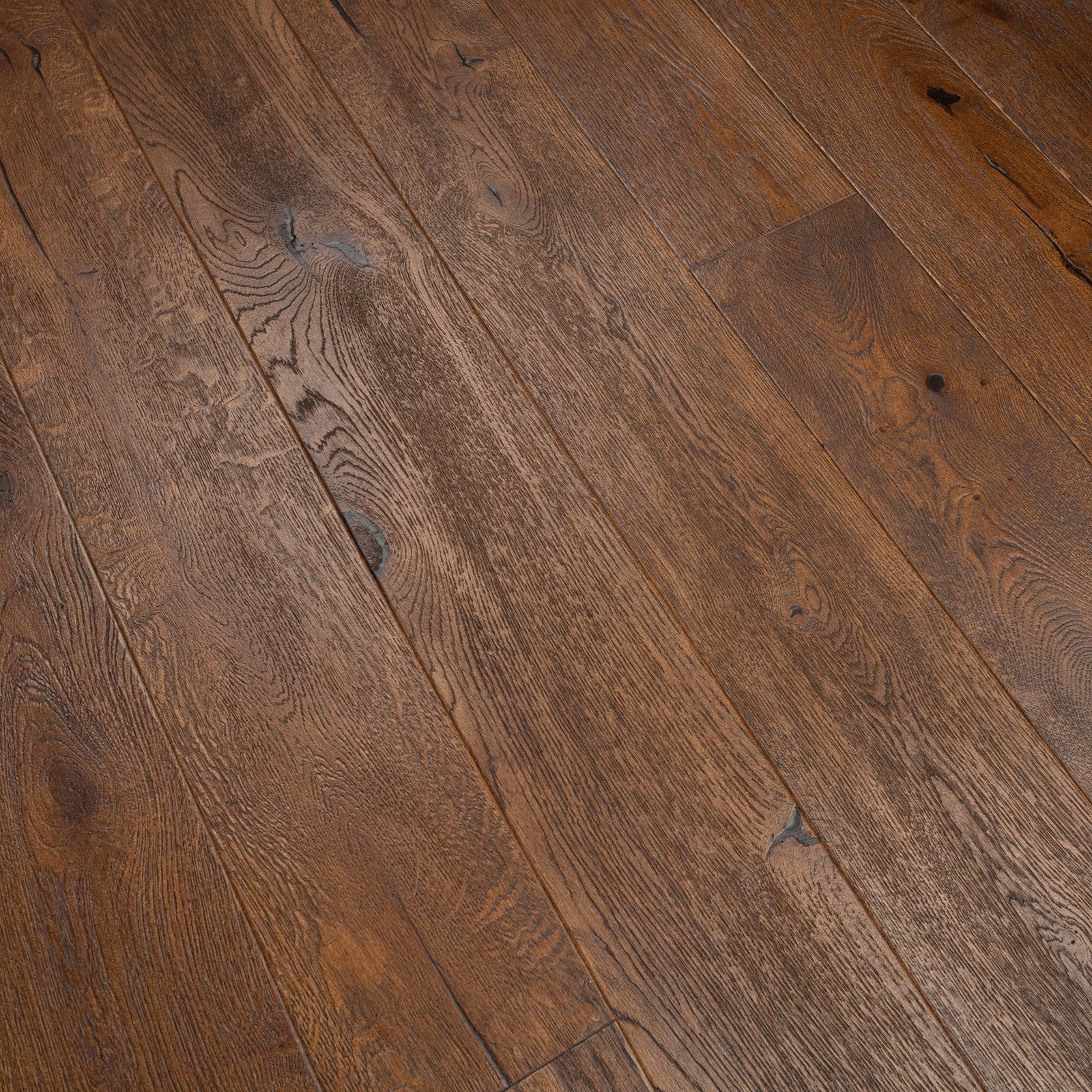 Hard Wax Oiled Antique Brown Engineered Oak, 14mm x 190mm product image 4 | Wood Floors Online