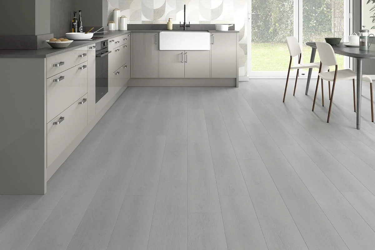 Light/White Laminate, 8mm x 197mm product image 1 | Wood Floors Online