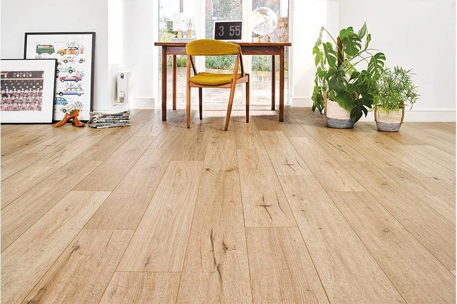 Brown/Natural Laminate, 12mm x 196mm product image 1 | Wood Floors Online