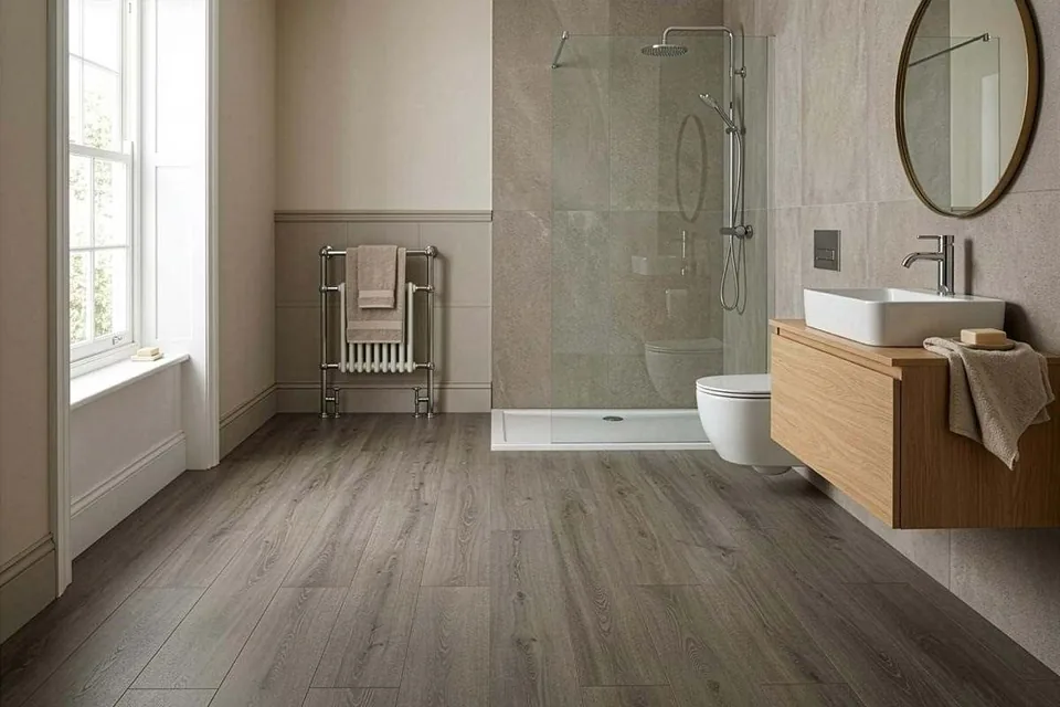 Grey Laminate, 12mm x 240mm product image 1 | Wood Floors Online