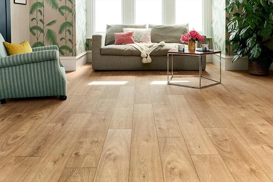 Brown/Natural Laminate, 12mm x 193mm product image 1 | Wood Floors Online