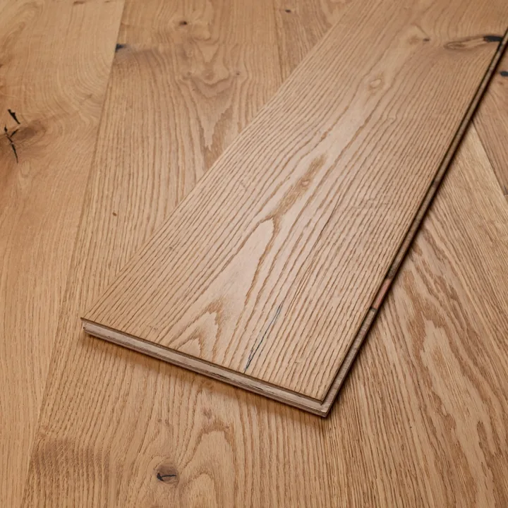 Brushed & Natural Oak Engineered Oak, 14mm x 190mm product image 1 | Wood Floors Online