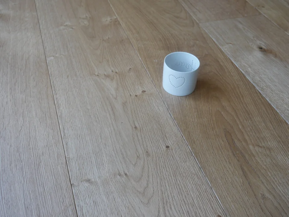Brushed & Brushed Natural Engineered Flooring, 15mm x 220mm product image 1 | Wood Floors Online