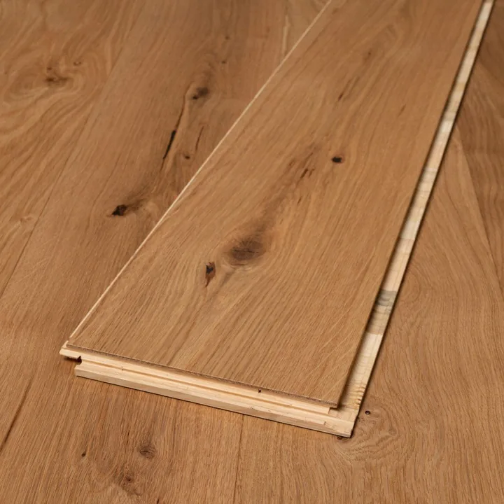 Brushed Matt Lacquer Natural Oak Engineered Oak, 14mm x 190mm product image 1 | Wood Floors Online