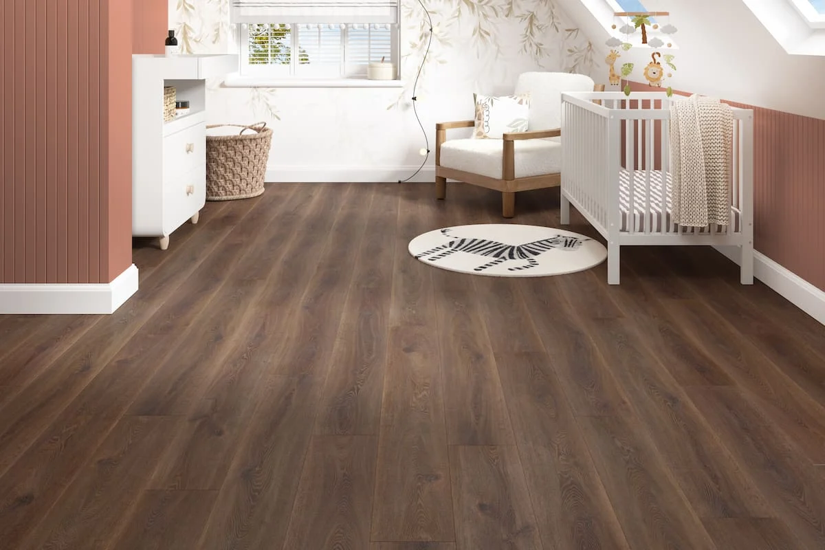 Brown/Dark Laminate, 8mm x 193mm product image 1 | Wood Floors Online