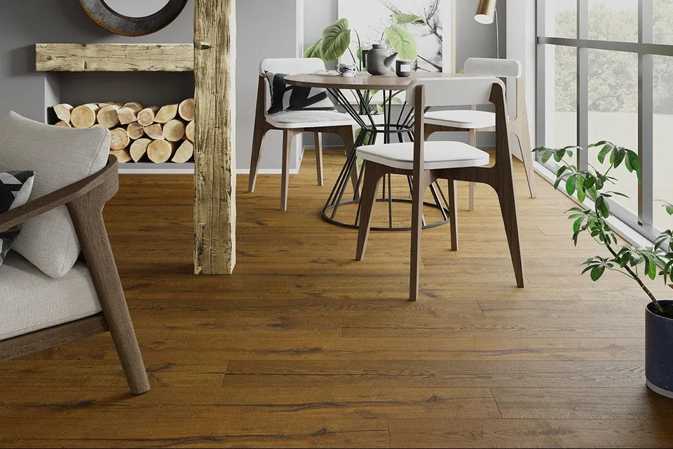 Lacquer Brown/Natural Engineered, 14mm x 180mm product image 1 | Wood Floors Online