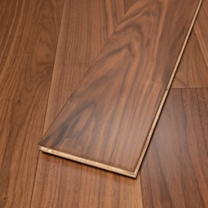 UV Lacquer American Black Walnut Engineered Walnut Plank, 14mm x 150mm product image 1 | Wood Floors Online