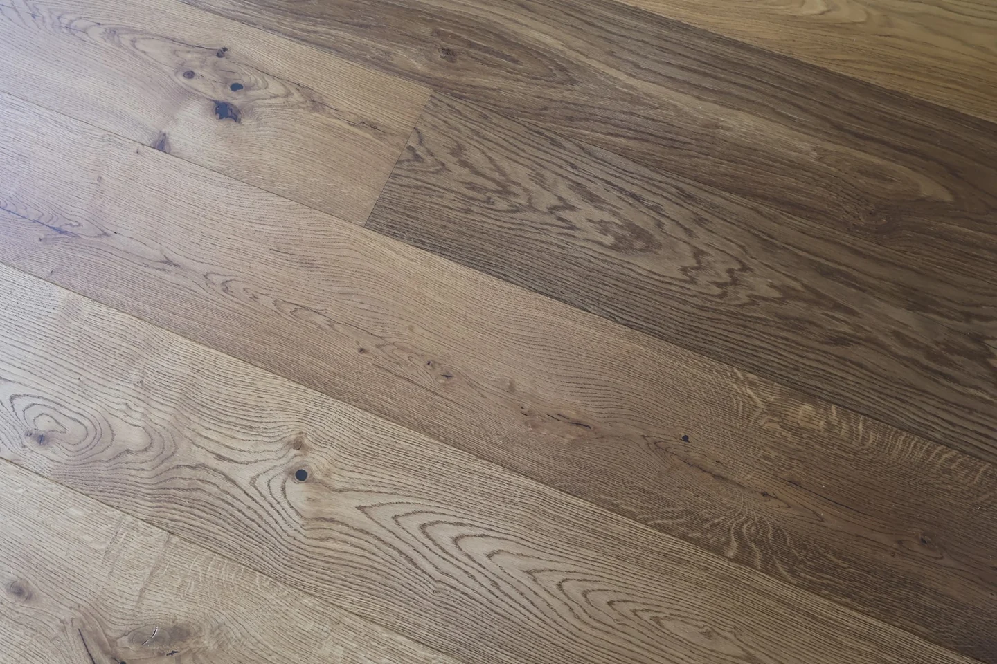 Smoked Brushed & Smoked Oak Engineered Oak, 14mm x 220mm product image 1 | Wood Floors Online