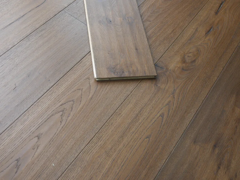 Handscraped Antique Light Brown Engineered Oak, 14mm x 190mm product image 1 | Wood Floors Online