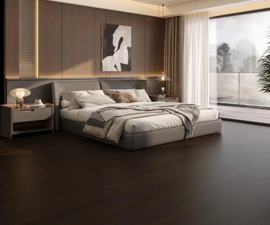 Brushed & Mocha Oak Engineered, 14mm x 190mm product image 1 | Wood Floors Online