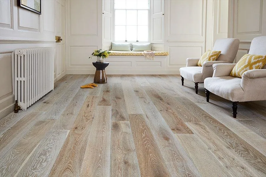 Galleria Professional Engineered European Rustic Flooring 20mm x 190mm White Fumed Brushed & Oiled product image 1 | Wood Floors Online