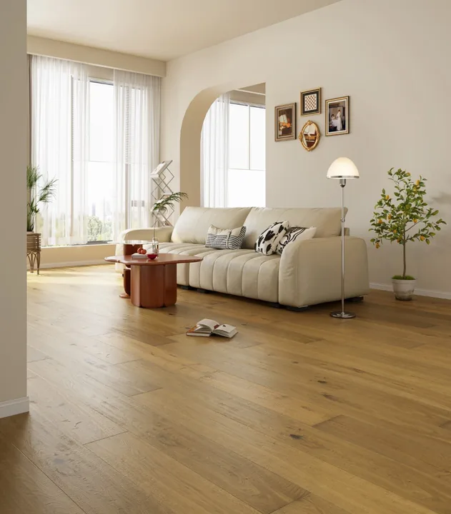 Vintage Smoked Natural Oiled Vintage Smoked Natural oak Engineered Oak, 14mm x 190mm product image 1 | Wood Floors Online