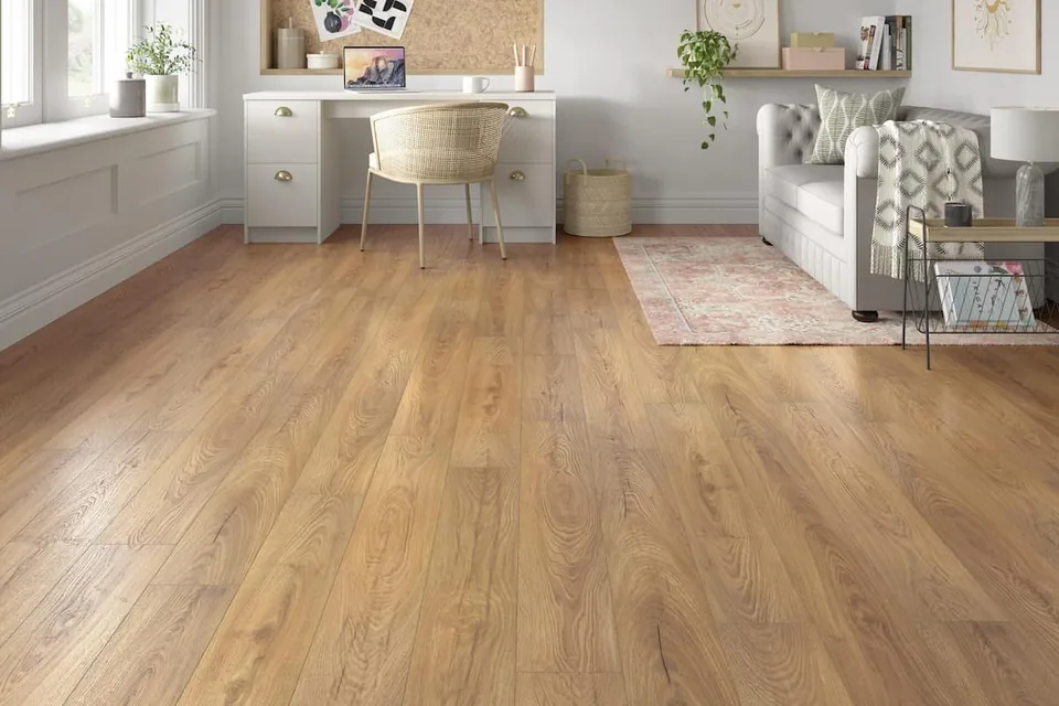 Brown/Natural Laminate, 10mm x 195mm product image 1 | Wood Floors Online