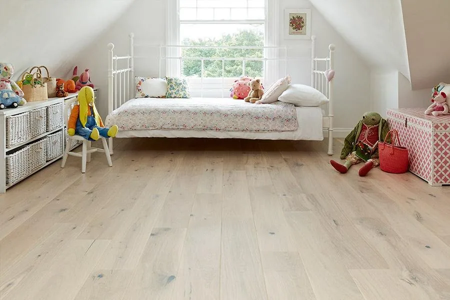 Engineered 14 or 15 mm flooring Home Choice Engineered European Rustic Oak Flooring 14mm x 180mm Alabaster Lacquered product image 1 | Wood Floors Online