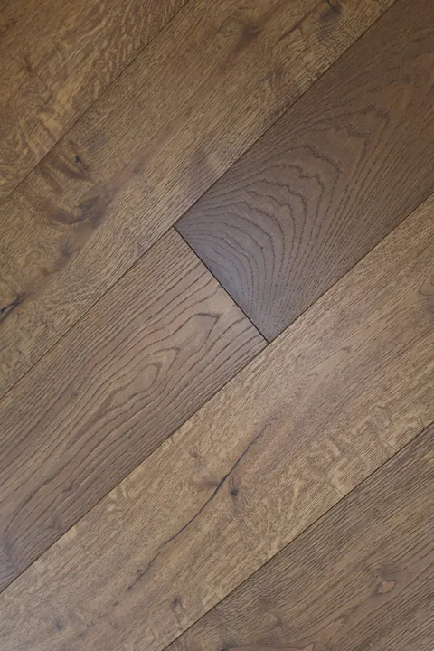 Brushed & Scandi Smoked Oak Engineered, 14mm x 190mm product image 1 | Wood Floors Online