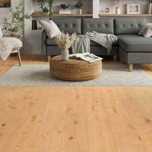 Home Choice Engineered Rustic Oak Flooring 14mm x 190mm Aspen Smooth UV Lacquered - Image 1