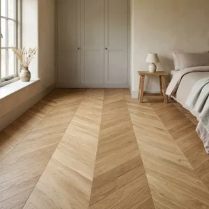 Galleria Professional Engineered Select Oak Chevron 14mm x 110mm Natural Brushed UV Oiled - Image 4