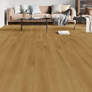 Audacity 12mm Laminate Flooring Brown Sugar Oak Built-in Underlay - Image 1