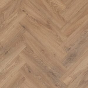 Series Woods 8mm Herringbone Laminate Flooring Golden Oak - Image 2