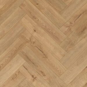 Series Woods 8mm Herringbone Laminate Flooring Sand Oak - Image 2