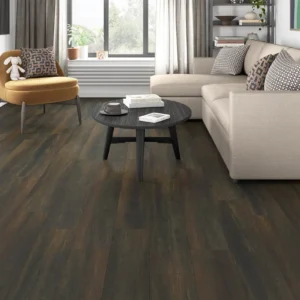 Series Woods 8mm Acoustic Laminate Roast Coffee Oak Built-in Underlay - Image 1