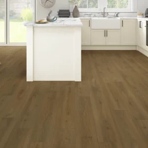 Series Woods 8mm Acoustic Laminate Rustic Natural Oak Built-in Underlay - Image 1