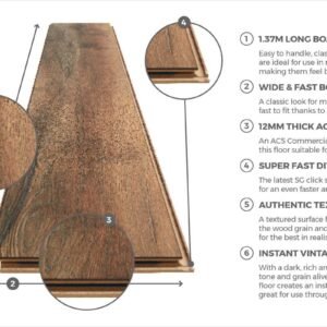 Series Woods 12mm Laminate Flooring Harbour Oak - Image 4