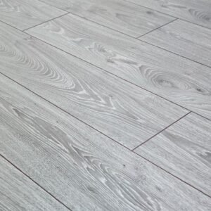 Series Woods 12mm Laminate Flooring Grey Oak - Image 3