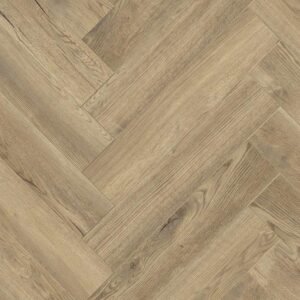 Series Woods 8mm Herringbone Laminate Flooring Gentle Gold Oak - Image 2
