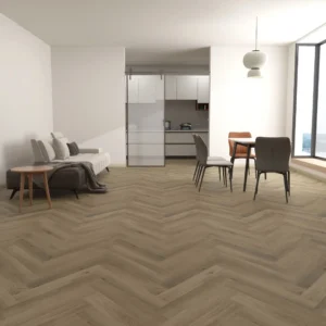 Engineered LVT Herringbone 2.5/0.5 x 124 x 620 | Light Beige | Light Beige – YT-WF-DBH003 - Image 1