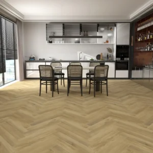Engineered LVT Herringbone 2.5/0.5 x 124 x 620 | Raw Oak | Raw Oak – YT-WF-DBH005 - Image 1