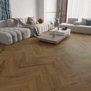 SPC Herringbone 6.5mm / 0.5mm x 126 x 630 | Vintage Walnut – YT-WF-DC070 - Image 2