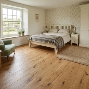 Engineered Oak Flooring 15/4 x 260 x 2200 | Brushed Natural | Brushed & Oiled (3-ply) – YT-WF-OE1563Y - Image 1